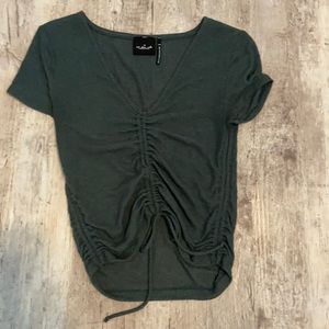 Urban Outfitters OutFromUnder green cinch top